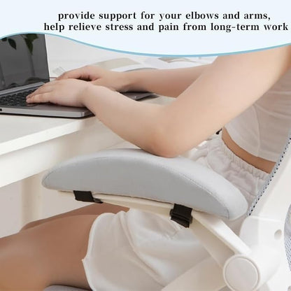 Office Chair Armrest Pads, 2 Pack Memory Foam Arm Rest Covers - Pink | Elbow Pillow Pressure Relief Arm Riser for Desk, Gaming Chair, Wheelchair Armrest Pads - color: Pink