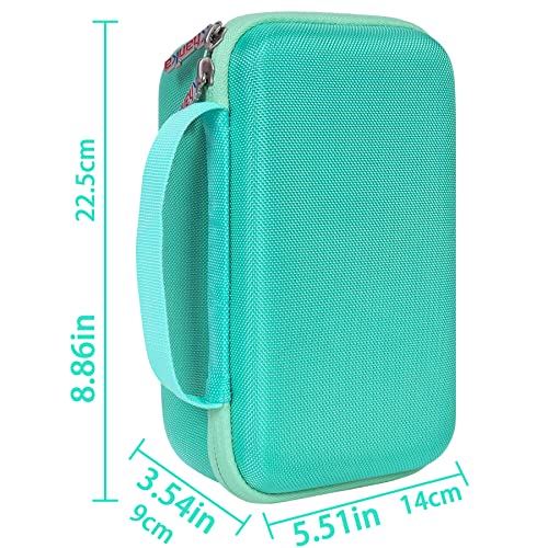 khanka Case for Phomemo M221/M220/M110/M110s Bluetooth Label Maker,Green | EVA Hard Shell, Mesh Pocket Accessory Storage, Impact Resistant Protection, Water Resistant Protection, Protective Case Only - color: Green