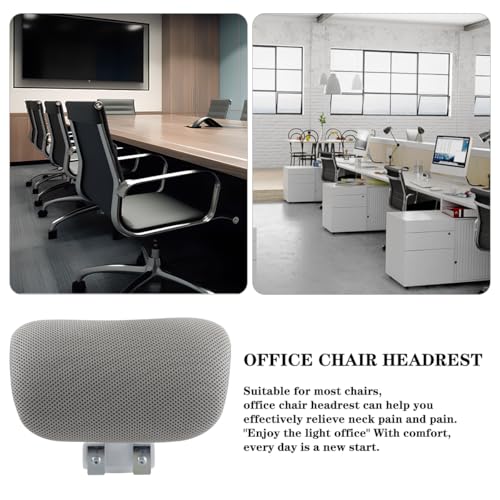 Office Chair Headrest Attachment Head Support Cushion Chair Mesh Head Rest Black Mesh Frame Adjustable Height Angle for Ergonomic Office - color: Color 4