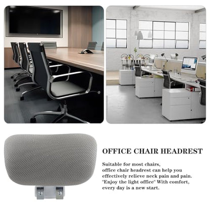 Office Chair Headrest Attachment Head Support Cushion Chair Mesh Head Rest Black Mesh Frame Adjustable Height Angle for Ergonomic Office - color: Color 4