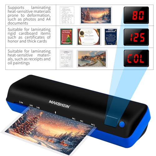 9 Inch A4 Thermal Laminator 10-in-1 Laminating Machine 3-6 mil (9" mk168) | 30S Warm-up 500mm/min Full set of accessories - size: 9" mk168