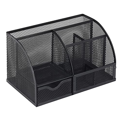 Mr. Pen- Mesh Desk Organizer, Black, Pen Holders Organizers