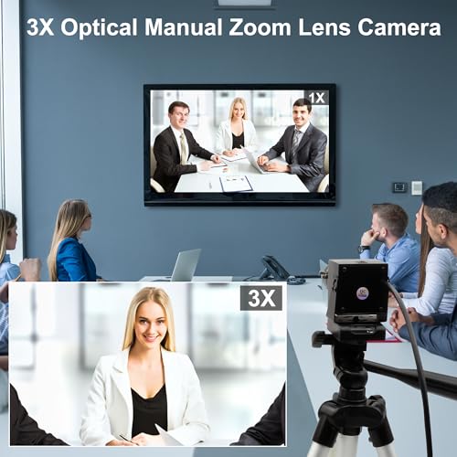 4K Webcam 1080P@120fps USB Steaming Camera with 3.6-10mm Varifocal Manual Lens,12Megapixel UVC Free Driver Compatible Computer, Plug and Play for Conferencing 3D Printer Industrial Security - size: 3.6-10mm 3X Manual Zoom Lens