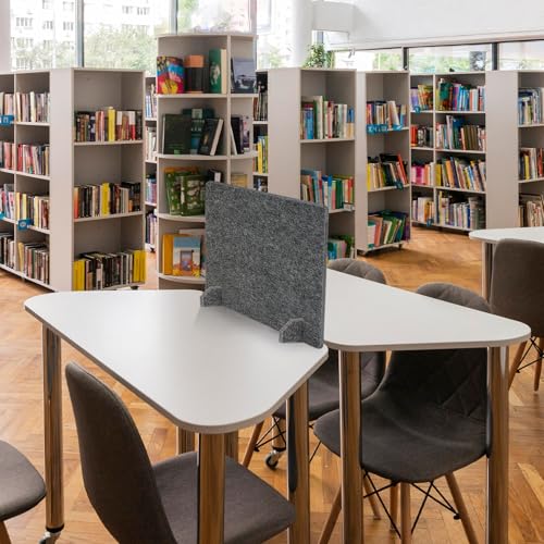 DOLLAR BOSS 4PCS Acoustic Desk Dividers, 24" x 20", Grey