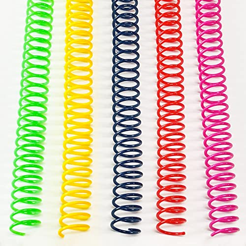 Binditek Spiral Binding Coils 12mm 4:1 Pitch Multi Color 50 Pack - size: 12mm, style: 50P , Multi Color