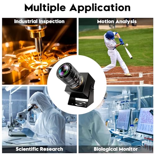 4K Webcam 1080P@120fps USB Steaming Camera with 3.6-10mm Varifocal Manual Lens,12Megapixel UVC Free Driver Compatible Computer, Plug and Play for Conferencing 3D Printer Industrial Security - size: 3.6-10mm 3X Manual Zoom Lens