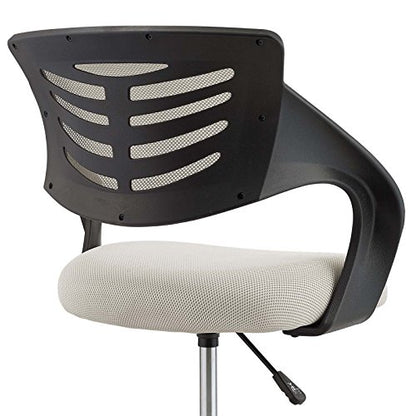 Modway Thrive Drafting Chair - Tall Office Chair for Adjustable Standing Desks in Gray - color: Grey
