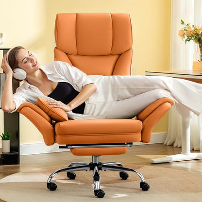 FelixKing Office Chair, Flip Armrests for Pets Criss Cross Legged,Brown - color: Brown