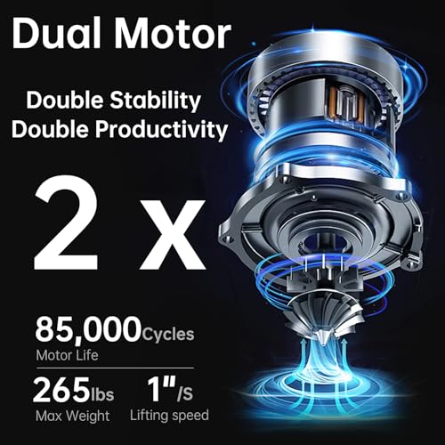 Dual Motor Standing Desk Frame, Electric Adjustable Legs with Memory Presets, Stand Up Desk Frame Workstation, with Cable Management Tray, 2pcs Headphone Hook, for Home Office