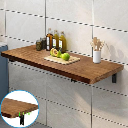 Wall Mounted Folding Table,Fold Down Table Wall Mounted,Laundry Room Table for Folding Clothes,Foldable Floating Mount Desk for Small Spaces,Home Office,Kitchen Dining