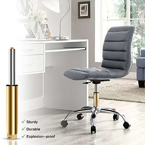 Omyoffice Adjustable Height Gas Lift Cylinder for Office Chairs, Universal Size, Heavy Duty, Gold | Heavy-Duty 1000 lbs, Hydraulic Pneumatic Gas Lift, Universal Fit Most Executive Gaming Desk Chairs - color: Gold