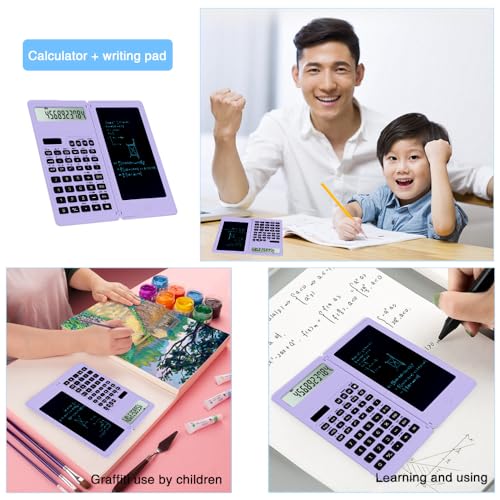 LveSunny Scientific Calculator for Students, Math Calculator with Notepad - color: Purple