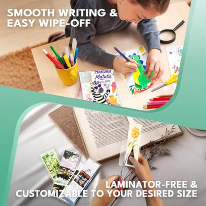 100 Pack Self-Sealing Laminating Pouches 5x7 Inch,10 Mil Thick Double-Sided Self Adhesive Lamination Pouches,Waterproof Photo Laminating Sheets No Laminator Machine Need - size: 5.4x7.4"_10Mil, style: 100PCS