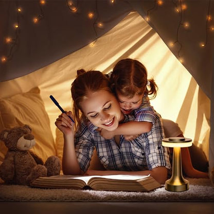 O'Bright Dome Cordless Rechargeable LED Mushroom Table Lamp, Matte Black - color: Matte Black