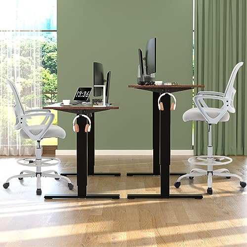 DUMOS Ergonomic Tall Drafting Chair, High Office Chair for Standing Desk