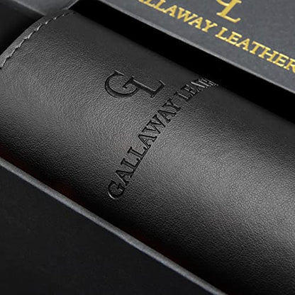 Gallaway Leather Desk Mat,Desk Writing Pad - Office Desk Pad, Medium 24" x 14" Black, Desk Mats on Top of Desks, Gift Ready Elegant Computer Desk Mat Desk Cover Desk Pad Protector PU Leather - color: Black, size: Medium