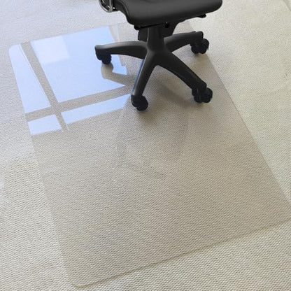 Kuyal 1/5" Thick Office Chair Mat, Heavy Duty Hard Computer Chair Mat | 36" x48", Under Desk Protector Carpeted Floors Mats, Easy Chair Movement, Can be Used on Carpet or Hard Floor, Ship Flat - size: 36" x 48" x 1/5" Rectangle