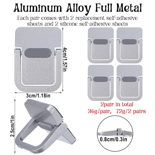 4PCS Portable Keyboard Riser Self Adhesive Laptop Stand Invisible Mini Computer Feet for Desk Computer Keyboard Stand Laptop Holder with Anti Slip Silicone(Sliver) - color: Sliver