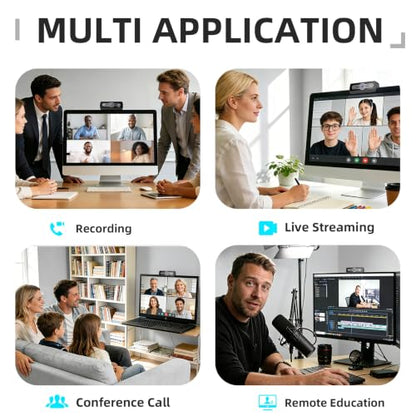1080P HD Webcam with Microphone, USB Computer Camera for Laptop PC Desktop - style: 1080Pro webcam