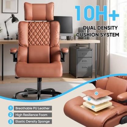 Sytas 400lbs Big and Tall Office Chair with Adjustable Headrest
