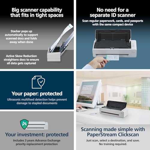 RICOH fi-800R Ultra-Compact, Color Duplex Document Scanner