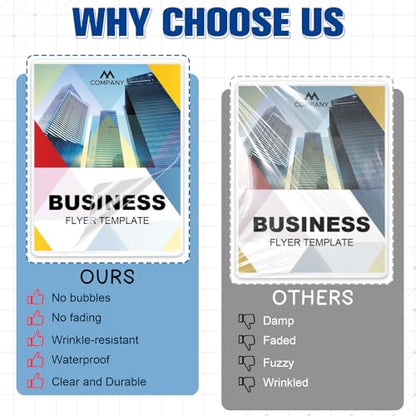 200 Pack 3 mil Lamination Pouches 5.5" x 8.5" Clear Half Page Laminating Pouches Photo Size Laminating Sheets Thermal Laminate Pouch for Menu Flashcards Sign Flyer Certificates - size: 5.5x8.5inch