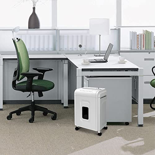 Aurora High-Security 8-Sheet Micro-Cut Paper, CD/DVD and Credit Card Shredder, White/Gray - style: 8-Sheet Microcut / P4