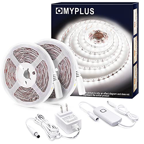 MYPLUS White LED Strip Lights 32.8ft, 6000K Dimmable Tape Light, 1520 LM - color: Cold White/6000K, size: 32.8FT/10M