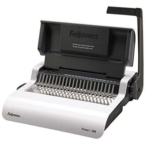 Fellowes 5006801-99 Binding Machine Pulsar+ Comb Binding (5006801) & 52089 Binding Presentation Covers, 8mil, Letter, 100 Pack, Clear