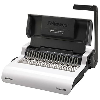 Fellowes 5006801-99 Binding Machine Pulsar+ Comb Binding (5006801) & 52089 Binding Presentation Covers, 8mil, Letter, 100 Pack, Clear