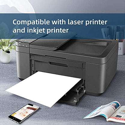 Full Sheet Shipping Labels 8.5 x 11 for Laser & Inkjet Printers, 100 Sheets 100 Labels Self Adhesive Full Sheet 8 1/2x11 Labels, Mailing Label Sheets for Printer, Full Page Shipping Labels - size: 8.5"x11"-100 Labels