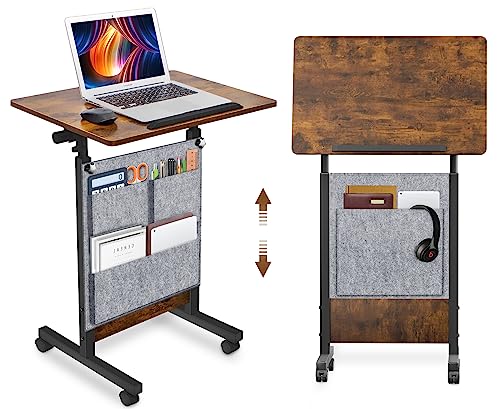 KOUPA Height Adjustable Flip Standing Desk with Wheels and Bag,24Inch - size: 16x24IN Bag