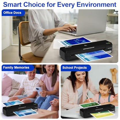 9 inch Laminator Machine with 40 Laminating Sheets - color: Matte Black