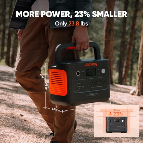 Jackery Explorer 1000 v2 Portable Power Station,1070Wh,1500W | 1 Hr Fast Charge, LiFePO4 Battery, 100W USB-C Output, Solar Generator for Camping, Emergency, RV (Solar Panel Optional) - style: E1000v2