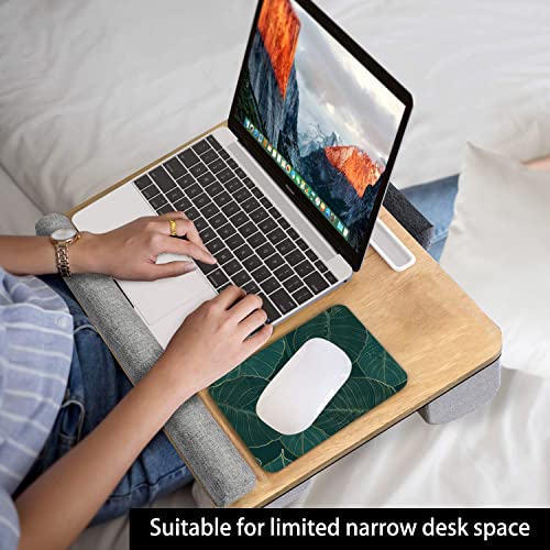 Audimi Small Mouse Pad 6 x 8 Inch, Mini Mouse Pad Thick for Laptop Wireless Mouse Home Office Travel, Portable & Washable (Tropical Leaves) - color: Tropical Leaves