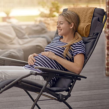 Weysat Recliner Pillow Neck Head Support Roll Non Slip Fleece Adjustable Neck Chair Headrest Cushion for Travel Home Office Recliner Couch Sofa Armchair Support and Pain Relief(Camel) - color: Camel