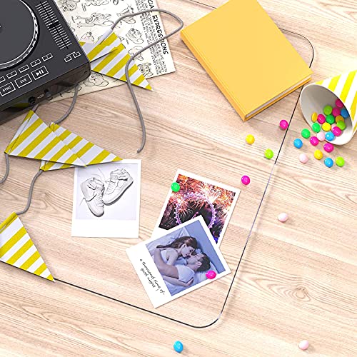 Oterri Clear Writing Desk Pad, 14’’x30” Heat Resistant Waterproof PVC Round Edge Durable Desk Protect Mat, Anti-Static Writing Mat Table Protector - size: 14’’x30”