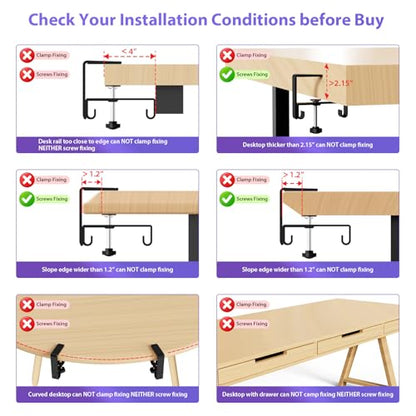 Univivi No Drill Under Desk Cable Management Tray, 48 inch Cable Management - color: Black, size: 48"L x 5.5"W