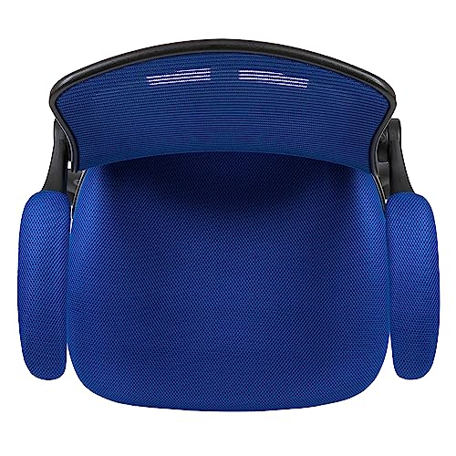 EMMA + OLIVER Mid-Back Blue Mesh Drafting Chair - color: Blue