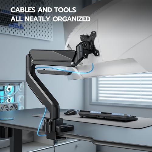 Heavy Duty Single Monitor Mount for 13"-49" Curved Screens, Black - color: Black, style: without USB