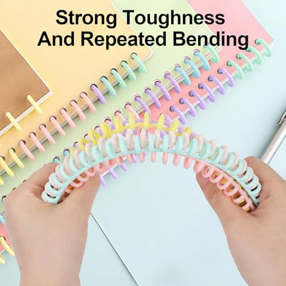 20 Pcs Plastic Spiral Binding Coils Plastic Binding Combs 30 Ring Diameter - size: 20 pcs