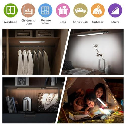 Slim Motion Sensor Under Cabinet Lighting, LED Rechargeable - size: 12 inch-1pack