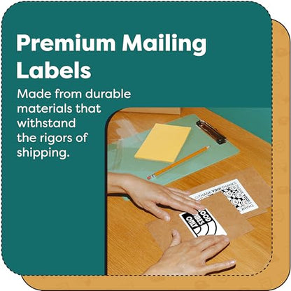 Replacement for DYMO 30258 (16 Rolls, 6400 Labels) 2 1/8" X 2 3/4" | Direct Thermal Barcode and Address Labels - Compatible With LabelWriter 450, 450 Turbo, 4XL (NOT 550, 5XL) - Aegis Adhesives - size: 2-1/8" X 2-3/4" - 30258