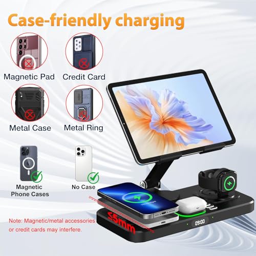 Wireless Charging Station for Apple Devices, Only for Apple Watch Charging - color: Black