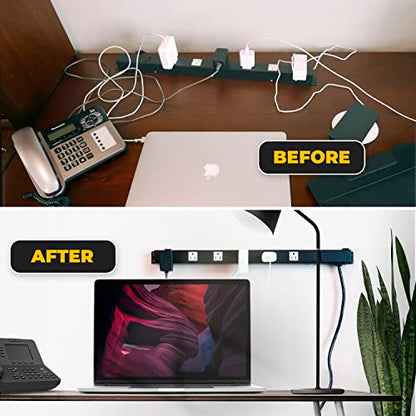 Heavy Duty Metal Power Strip Surge Protector Mounting Brackets, Compatible for All OPENTRON Models and Other Popular Brands