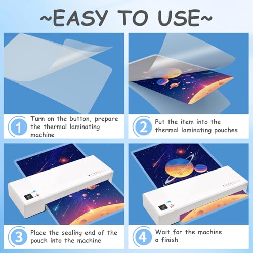 Clear Thermal Laminating Pouches 3mil Letter Size Plastic Laminator Sheets 9 x 11.5 Inch (400 Pack) - size: 3mil 400