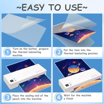 Clear Thermal Laminating Pouches 3mil Letter Size Plastic Laminator Sheets 9 x 11.5 Inch (400 Pack) - size: 3mil 400