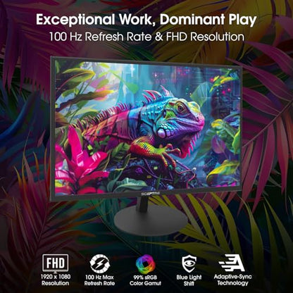 Sceptre E275W-19203R 27 inch1080P LED Monitor 99% sRGB 2X HDMI VGA Build-In Speakers, Machine Black (E275W-19203R series) | 99% sRGB 2X HDMI VGA Build-In Speakers, Machine Black (series) - style: 27" 75Hz