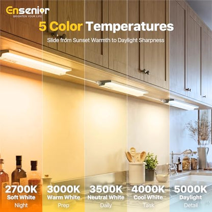 Hardwired Under Cabinet Lighting, 24 Inch 14W Linkable Cabinet Light ,2Pack - color: 2 Pack, size: 24 Inches