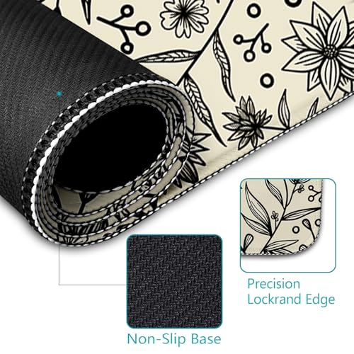 LIMKRIAN Bat Mouse Pad, Large Gaming Desk Mat, 31.5 x 11.8 in Gothic Decor - color: Bat